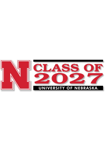 Nebraska Cornhuskers 6x2 Class of 2027 Auto Decal - Red