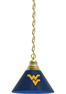 West Virginia Mountaineers Single Gold Billiard Lamp
