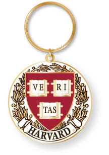 Harvard Crimson Brass Keychain - Maroon