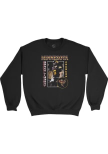 Drake Lindsey Minnesota Golden Gophers Mens Black Big Ten Media Days Custom Player Crew