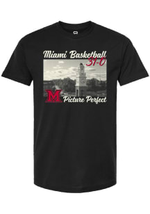 Summit Sportswear Miami RedHawks Black 2026 Men's Basketball 31-0 Picture Perfect Short Sleeve Fas..