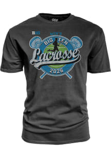Blue 84 Big Ten Black 2026 Big Ten Men's Lacrosse Tournament Short Sleeve T Shirt