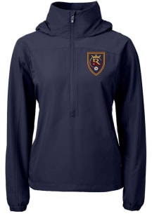 Cutter and Buck Real Salt Lake Womens Navy Blue Charter Eco Pullover