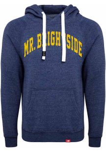 Michigan Wolverines Mens Blue Mr. Brightside Fashion Hood