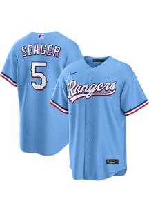 Corey Seager Texas Rangers Mens Replica Alt Jersey - Light Blue