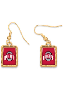 Ohio State Buckeyes Vivian Gold Womens Earrings