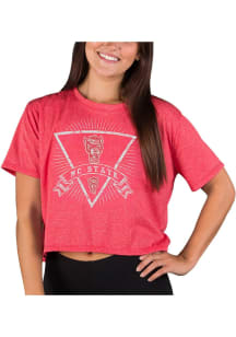 Concepts Sport NC State Wolfpack Womens Red Quest Short Sleeve T-Shirt