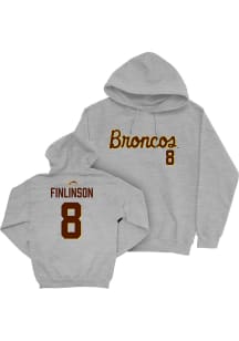 Isaac Finlinson Western Michigan Broncos Mens Grey NIL Script Player Hood