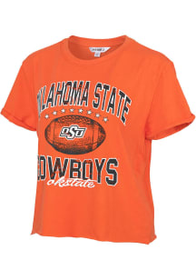 Oklahoma State Cowboys Womens Orange Primetime Short Sleeve T-Shirt