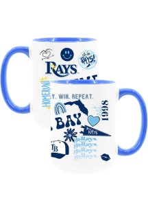 Tampa Bay Rays Loco 2 Pack Inner Color Ceramic Mug -