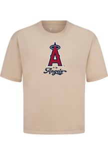 Levelwear Los Angeles Angels Brown Signature Knit Team Surge Short Sleeve Fashion T Shirt