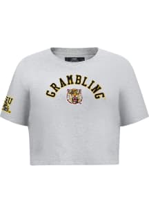 Pro Standard Grambling State Tigers Womens Grey Classic Short Sleeve T-Shirt