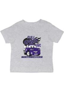 Vive La Fete Northwestern Wildcats Infant Full Speed Short Sleeve T-Shirt Grey
