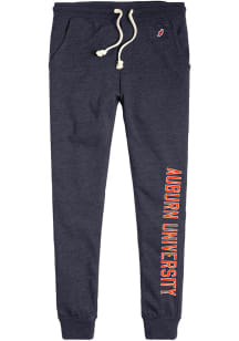 Auburn Tigers Mens Navy Blue Heritage Distressed School Name Cuffed Fashion Sweatpants