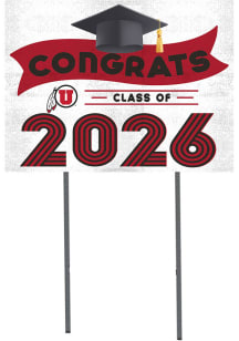 Utah Utes KH Sports Fan Class of 2026 Yard Sign - Red