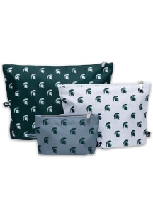 Michigan State Spartans Green 3pk Pouch set Tote