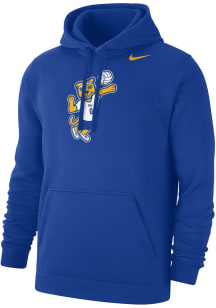 Nike Pitt Panthers Mens Blue Volleyball Roc Club Fleece Long Sleeve Hoodie