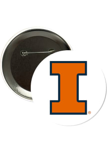 Illinois Fighting Illini 3" Main Mark Button - Orange