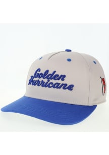 Tulsa Golden Hurricane Stacked Script HTA Adjustable Hat - Natural