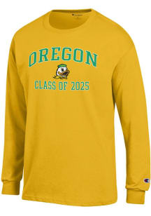 Champion Oregon Ducks Yellow Font Class of 2025 Jersey Long Sleeve T Shirt
