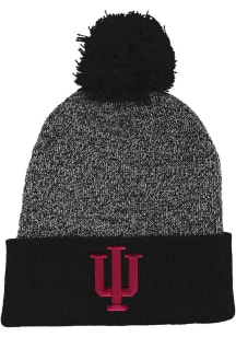 LogoFit Indiana Hoosiers Black Rooney Mens Knit Hat