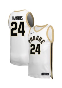 Gicarri Harris  Nike Purdue Boilermakers White NIL Name And Number Jersey