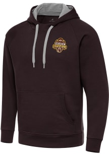 Antigua Western Michigan Broncos Mens Brown 2025 Hockey National Champions Victory Long Sleeve Hoo..