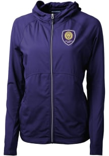 Cutter and Buck Orlando City SC Womens Purple Adapt Eco Light Weight Jacket