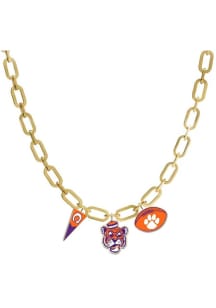 Clemson Tigers Vault Charm Necklace Necklace