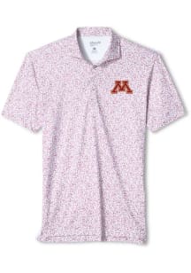 Johnnie O Minnesota Golden Gophers Mens Maroon Gridiron Short Sleeve Fashion Polo