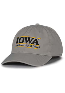 Iowa Hawkeyes Bar Unstructured Adjustable Hat - Grey