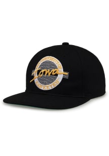 Iowa Hawkeyes Black Retro Circle Mens Snapback Hat