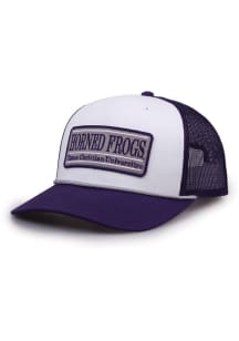 TCU Horned Frogs Bar Patch Adjustable Hat - White
