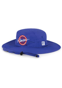 Kansas Jayhawks Blue Circle Boonie Mens Bucket Hat