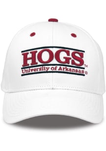 Arkansas Razorbacks Nickname Bar Adjustable Hat - White