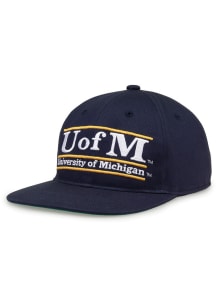 Michigan Wolverines Blue Retro Bar TC Mens Snapback Hat