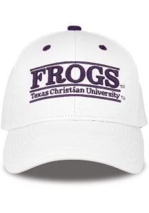 TCU Horned Frogs Nickname Bar Adjustable Hat - White