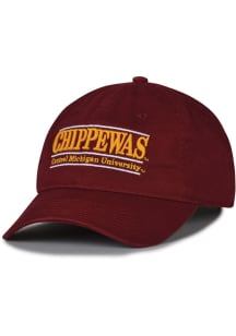 Central Michigan Chippewas Team Color Bar Design Adjustable Hat - Maroon