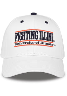 Illinois Fighting Illini The Bar Cap Adjustable Hat - White