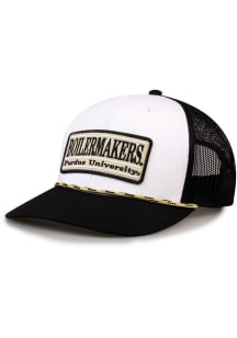 Purdue Boilermakers Rope Trucker Adjustable Hat - White