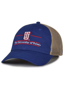 Tulsa Golden Hurricane Bar Trucker Adjustable Hat - Blue