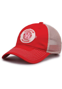 Houston Cougars Circle Trucker Adjustable Hat - Red