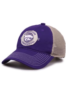 K-State Wildcats Circle Trucker Adjustable Hat - Purple