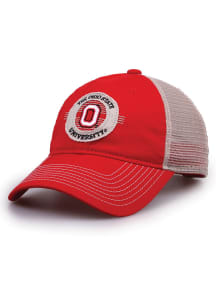 Ohio State Buckeyes Circle Trucker Adjustable Hat - Red