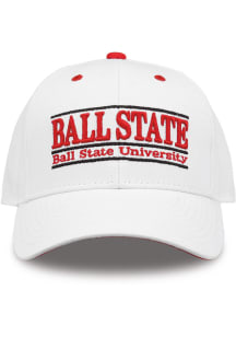 Ball State Cardinals Retro Bar Adjustable Hat - White