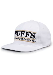 Colorado Buffaloes White Retro Bar Mens Snapback Hat