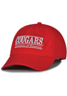 Houston Cougars Relaxed Retro Bar Design Adjustable Hat - Red