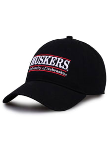 Nebraska Cornhuskers Relaxed Retro Bar Adjustable Hat - Black