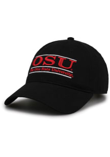 Ohio State Buckeyes Relaxed Retro Bar Adjustable Hat - Black