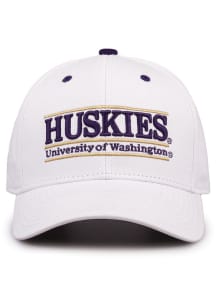 Washington Huskies Retro Bar Nickname Adjustable Hat - White